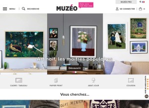 How muzeo.com looks like on a tablet such as an iPad.