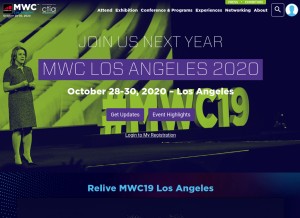 How mwclosangeles.com looks like on a tablet such as an iPad.