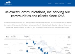 How mwcradio.com looks like on a tablet such as an iPad.