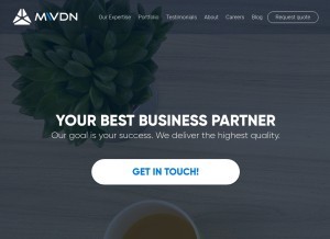 How mwdn.com looks like on a tablet such as an iPad.