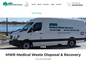 How mwrmichigan.com looks like on a tablet such as an iPad.