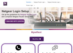 How my-wifi-ext.com looks like on a tablet such as an iPad.