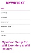 How my-wifiext.net looks like on a mobile device such as an iPhone.