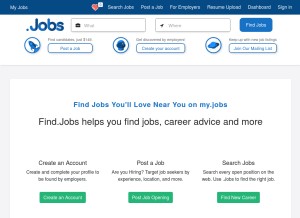 How my.jobs looks like on a tablet such as an iPad.