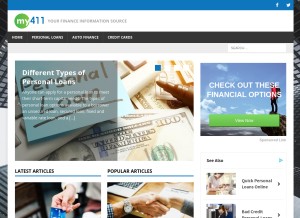 How my411.com looks like on a tablet such as an iPad.