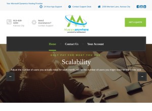 How myappsanywhere.com looks like on a tablet such as an iPad.