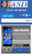 How myasd.com looks like on a mobile device such as an iPhone.