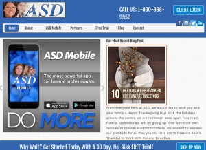 How myasd.com looks like on a tablet such as an iPad.