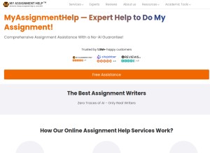 How myassignmenthelp.com looks like on a tablet such as an iPad.