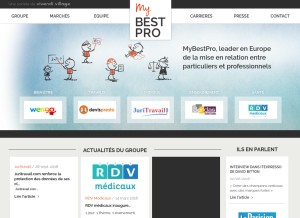 How mybestpro.com looks like on a tablet such as an iPad.