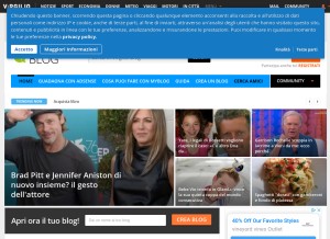 How myblog.it looks like on a tablet such as an iPad.