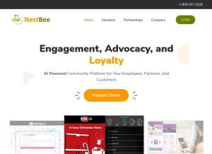 How mybuzzlink.com looks like on a tablet such as an iPad.