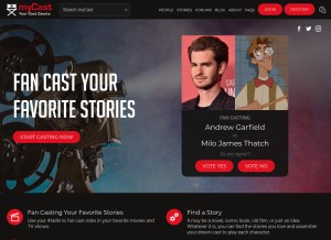 How mycast.io looks like on a tablet such as an iPad.