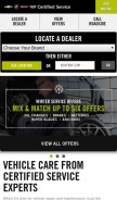 How mycertifiedservice.com looks like on a mobile device such as an iPhone.
