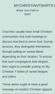 How mychristiantshirts.com looks like on a mobile device such as an iPhone.