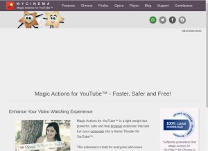 How mycinema.pro looks like on a tablet such as an iPad.