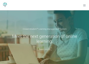 How mycrowdwisdom.com looks like on a tablet such as an iPad.