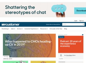 How mycustomer.com looks like on a tablet such as an iPad.