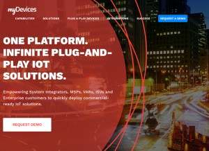 How mydevices.com looks like on a tablet such as an iPad.