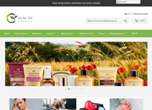 How mydrxm.com looks like on a tablet such as an iPad.