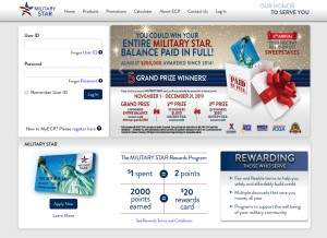 How myecp.com looks like on a tablet such as an iPad.