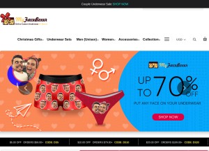 How myfaceboxer.com looks like on a tablet such as an iPad.