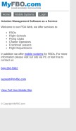 How myfbo.com looks like on a mobile device such as an iPhone.