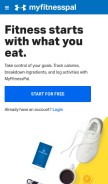 How myfitnesspal.com looks like on a mobile device such as an iPhone.