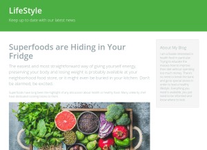 How myfood.ltd looks like on a tablet such as an iPad.
