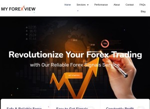 How myforexview.com looks like on a tablet such as an iPad.
