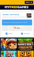 How myfreegames.net looks like on a mobile device such as an iPhone.