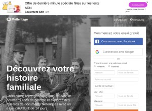 How myheritageimages.com looks like on a tablet such as an iPad.