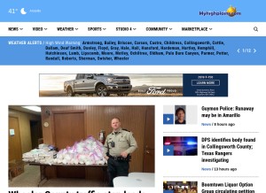 How myhighplains.com looks like on a tablet such as an iPad.