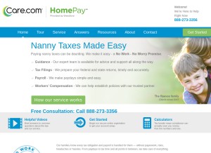 How myhomepay.com looks like on a tablet such as an iPad.