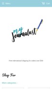 How myjournalust.com looks like on a mobile device such as an iPhone.