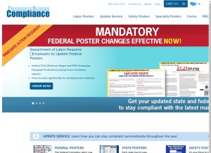 How mylaborlawalerts.com looks like on a tablet such as an iPad.
