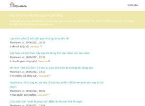 How mylazada.net looks like on a tablet such as an iPad.