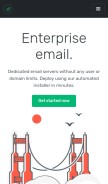 How mymailcheap.com looks like on a mobile device such as an iPhone.