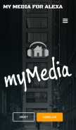 How mymediaalexa.com looks like on a mobile device such as an iPhone.