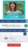 How mymotherlode.com looks like on a mobile device such as an iPhone.