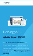 How mymusicstaff.com looks like on a mobile device such as an iPhone.
