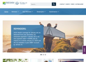 How myncretirement.com looks like on a tablet such as an iPad.