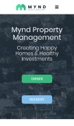 How mynd.co looks like on a mobile device such as an iPhone.