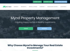 How mynd.co looks like on a tablet such as an iPad.