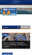 How mynewsla.com looks like on a mobile device such as an iPhone.