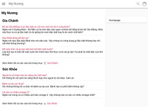 How mynuong.com looks like on a tablet such as an iPad.