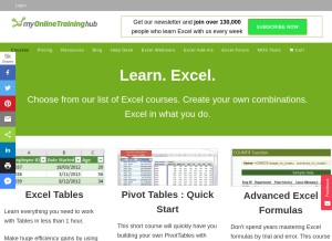 How myonlinetraininghub.com looks like on a tablet such as an iPad.