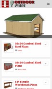 How myoutdoorplans.com looks like on a mobile device such as an iPhone.