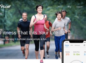 How mypacer.com looks like on a tablet such as an iPad.