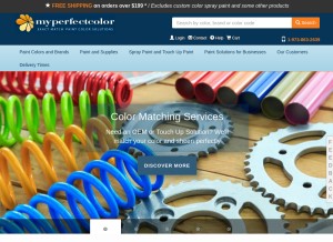 How myperfectcolor.com looks like on a tablet such as an iPad.
